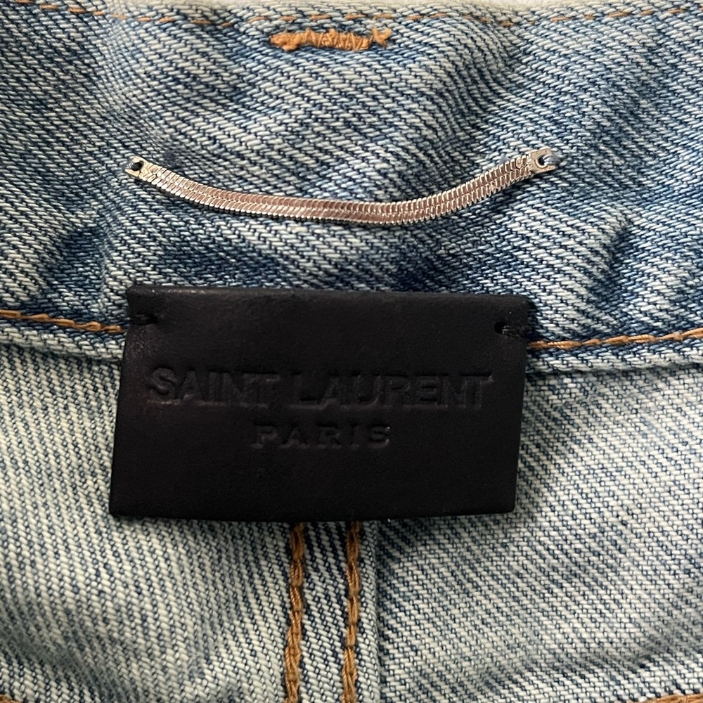 Saint Laurent Slim Fit Jeans — Light Fall Blue (Size 27, BNWT) - Picture 4 of 9